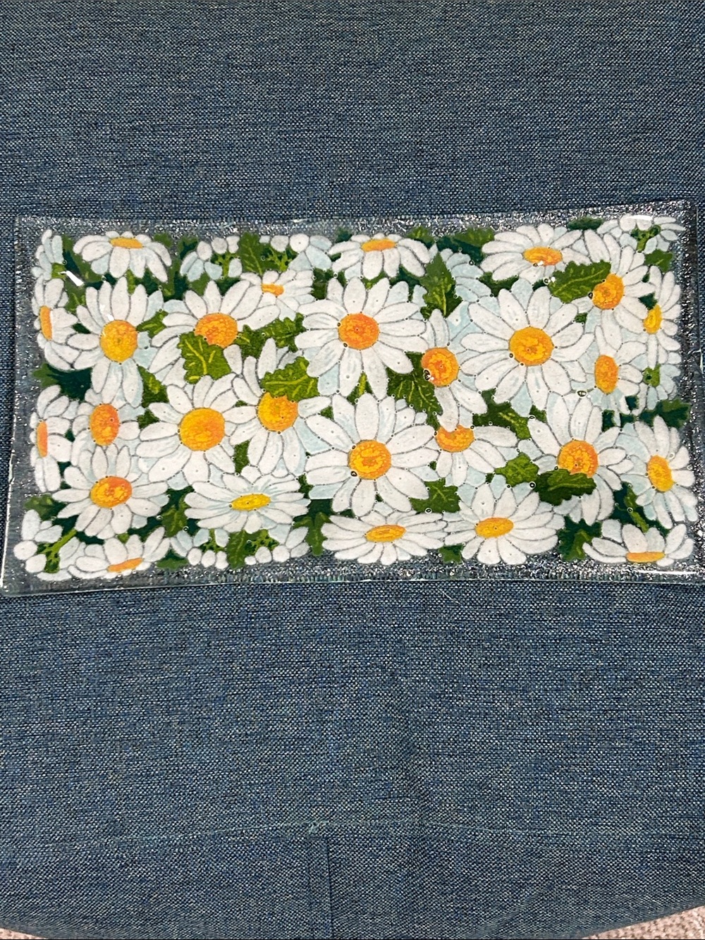 Peggy Karr Daisies tray